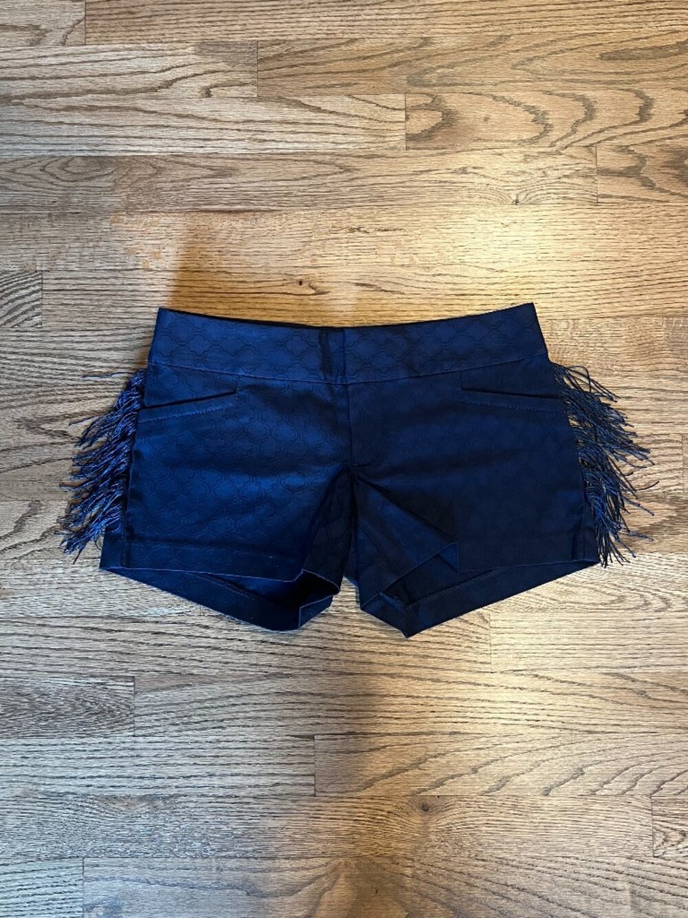 Lily Pulitzer Navy Blue "Ellie" Shorts with side fringe